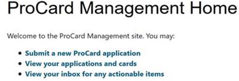 procard management