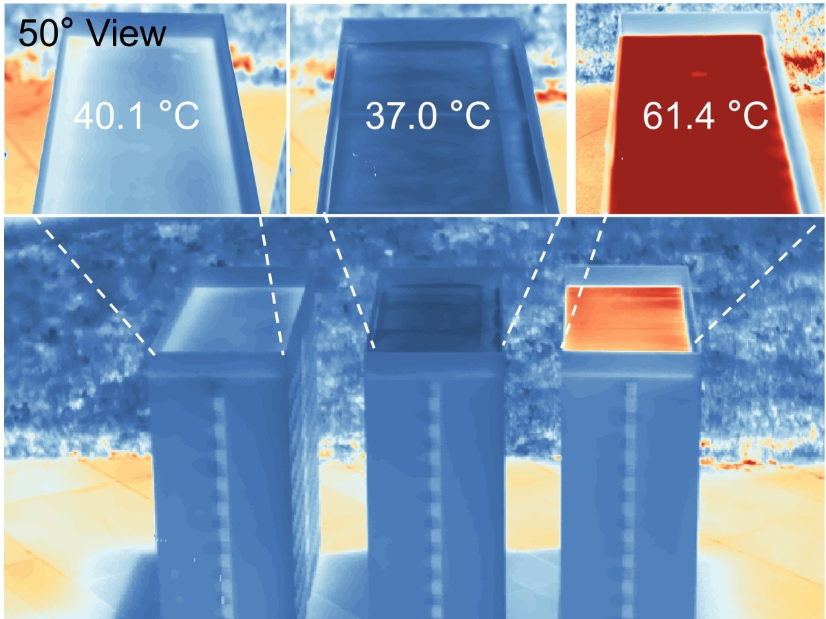 models of buildings using new cooling materials