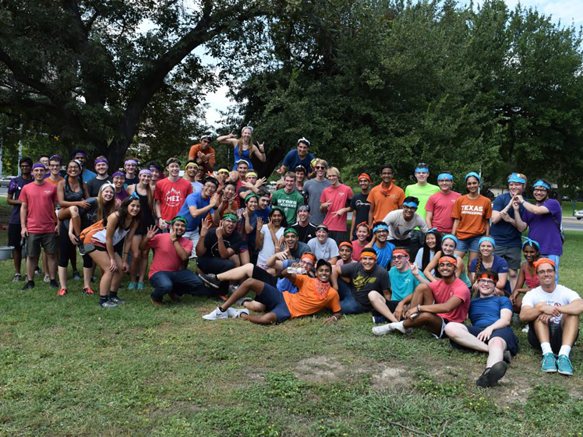 students from ASME gather for group photo